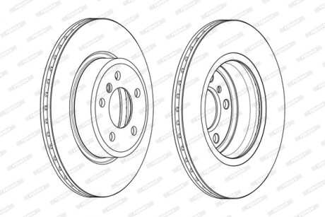 Фото 2 - Гальмівний диск FERODO DDF2039C