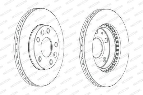 Фото 2 - Тормозной диск FERODO DDF2078C