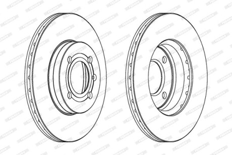 Фото 2 - Гальмівний диск FERODO DDF207C
