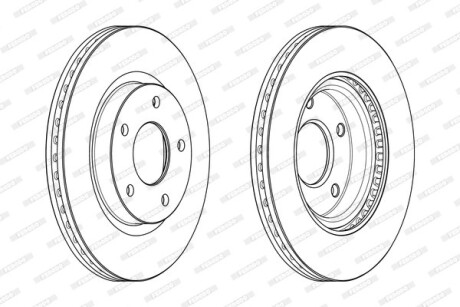 Фото 2 - Тормозной диск FERODO DDF2100C