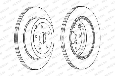 Фото 2 - Гальмівний диск FERODO DDF2140C