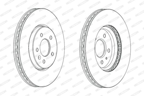 Гальмівний диск - FERODO DDF2191C-1