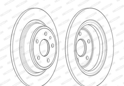 Фото 2 - Тормозной диск FERODO DDF2338C