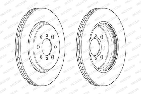 Фото 2 - Тормозной диск FERODO DDF2410C