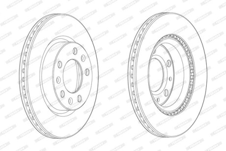 Фото 2 - Тормозной диск FERODO DDF2413C