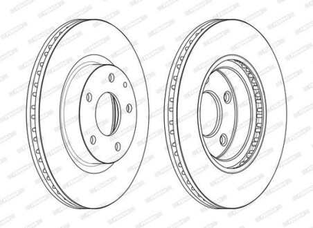 Фото 2 - Гальмівний диск FERODO DDF2465C