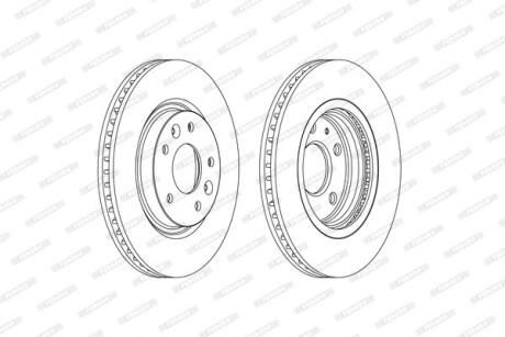 Гальмівний диск - FERODO DDF2466C
