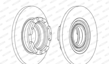Гальмівний диск - FERODO DDF2472