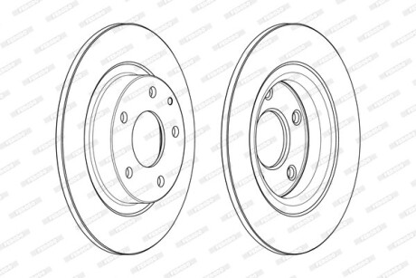 Фото 2 - Тормозной диск FERODO DDF2477C