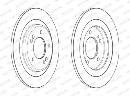 Фото 2 - Тормозной диск FERODO DDF2482C