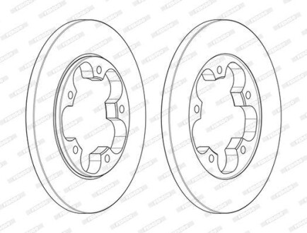 Фото 2 - Гальмівний диск FERODO DDF2484C