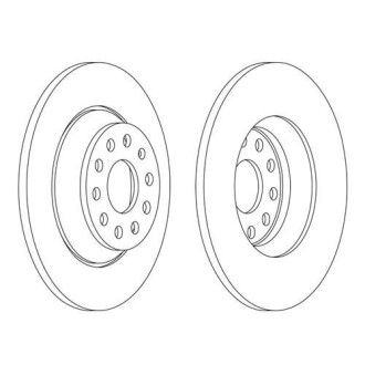 Диск гальмівний - (5QN615601, 3Q0615601A, 3Q0615601) FERODO DDF2506C