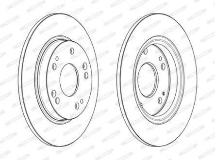 Гальмівний диск - ((42510SZTG52, 42510SZTG50, 42510SZTG51)) FERODO DDF2524C