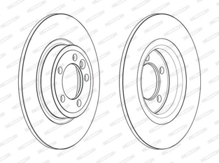 Фото 2 - Гальмівний диск FERODO DDF2633C