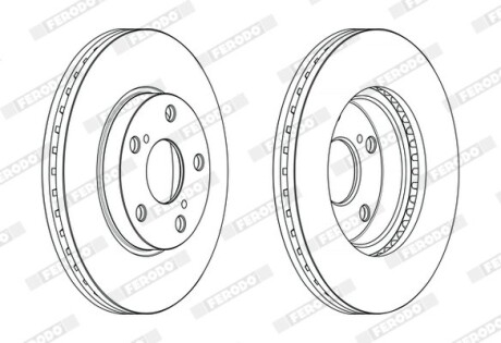 Фото 2 - Гальмівний диск FERODO DDF2653C