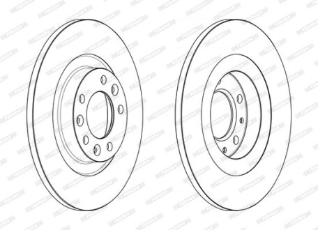 Фото 2 - Гальмівний диск FERODO DDF2654C
