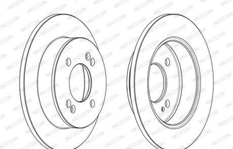 Фото 2 - Тормозной диск FERODO DDF2655C