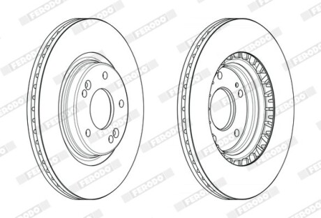 Фото 2 - Тормозной диск FERODO DDF2680C