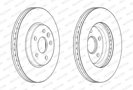 Фото 2 - Гальмівний диск FERODO DDF2685C
