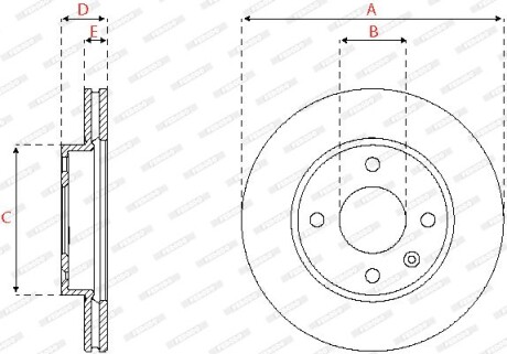 Фото 2 - Тормозной диск FERODO DDF2688C