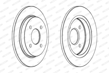Фото 2 - Тормозной диск FERODO DDF281C