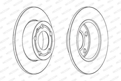 Фото 2 - Гальмівний диск FERODO DDF929