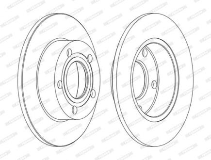 Фото 3 - Гальмівний диск FERODO DDF952C