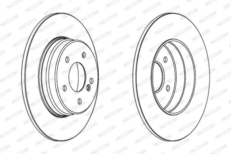 Фото 2 - Гальмівний диск FERODO DDF963C