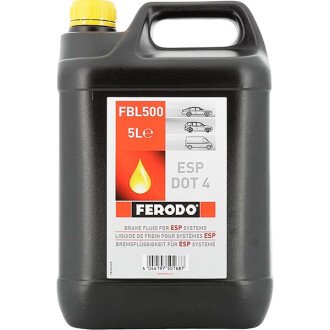 Жидкость тормозная ESP DOT 4, 5л - FERODO FBL500 (фото 1)