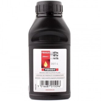 Рідина гальмівна dot 4, 0,25л - FERODO FBX025