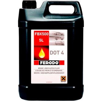 Жидкость тормозная dot 4, 5л - FERODO FBX500A