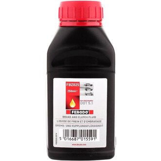 Рідина гальмівна DOT 5.1, 0,25 л - FERODO FBZ025