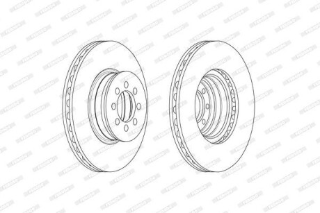 Гальмівний диск - FERODO FCR335A