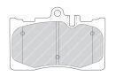 Комплект гальмівних колодок передн, LEXUS LS TOYOTA CELSIOR 4.3 08.00-08.06 - ((0446550230, 044650W060, 0446550170, 0446550171, 0446550180)) FERODO FDB1688