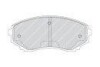 Комплект гальмівних колодок передн, MAZDA E, MPV I, MPV II 2.0-3.0 11.88-12.06 - ((LCY23329ZA, LDY73328ZA, LCY43323ZA, LCY43323ZB, LCY43323ZC)) FERODO FDB1757 (фото 1)