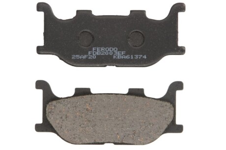 Гальмівні колодки задн, призначення: скутери/малі мотоцикли, матеріал: eco friction-EF, 41x94x10мм ITALJET JUPITER KTM SX LINHAI MONARCH MBK SKYLINER YAMAHA FZ6, MT-03, SR 125-1100 1993-2012 - FERODO FDB2003EF