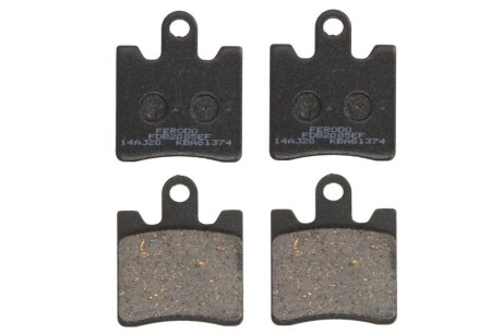 Гальмівні колодки передн, призначення: скутери/малі мотоцикли, матеріал: eco friction-EF, 53,5x44,8x8,6мм SUZUKI AN 250 1998-2006 - FERODO FDB2085EF