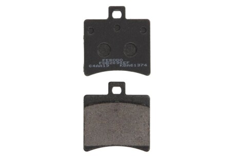 Гальмівні колодки задн, призначення: скутери/малі мотоцикли, матеріал: eco friction-EF, 53,5x51,1x9,5мм APRILIA ATLANTIC, LEONARDO, RS, SCARABEO, SPORTCITY, SR BENELLI BN, VELVET 50-300 1998-2015 - FERODO FDB2090EF