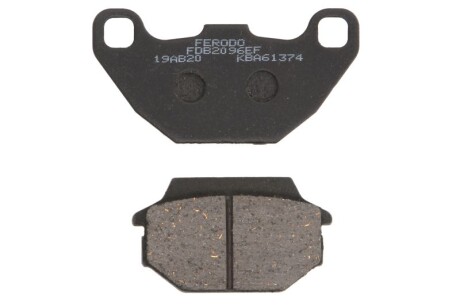 Гальмівні колодки Нижн/задн, призначення: скутери/малі мотоцикли, матеріал: eco friction-EF, 36,8/43x64-85x8,5/10,9мм ARCTIC CAT DVX KAWASAKI KFX KYMCO AGILITY, KXR, MAXXER 50-200 1999-2015 - FERODO FDB2096EF