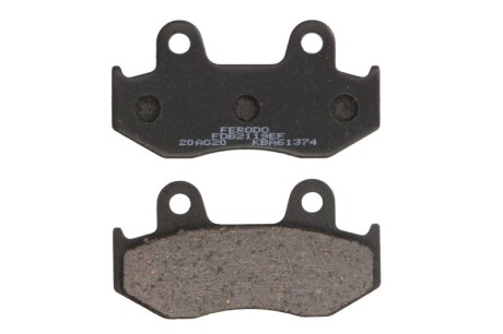 Гальмівні колодки задн, призначення: скутери/малі мотоцикли, матеріал: eco friction-EF, 42,1x81,3x9,4мм HONDA DYLAN, LEAD, NES, PS, SH 100/125/150 2000-2013 - FERODO FDB2119EF