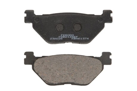 Гальмівні колодки Нижн/задн, призначення: скутери/малі мотоцикли, матеріал: eco friction-EF, 39,3x100,3x12мм YAMAHA FJR, XP 500/530/1300 2001-2015 - FERODO FDB2126EF