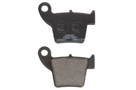 Гальмівні колодки задн, призначення: скутери/малі мотоцикли, матеріал: eco friction-EF, 11x60,2x9,5мм FANTIC CABALLERO HONDA CR, CRF 125/250/450 2002-2019 - FERODO FDB2139EF