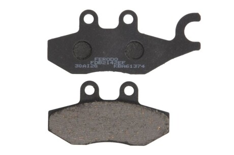 Гальмівні колодки Нижн/задн, призначення: скутери/малі мотоцикли, матеріал: eco friction-EF, 41,2x77,2-97,1x9мм APRILIA SPORTCITY, SR GILERA NEXUS, RUNNER PIAGGIO/VESPA BEVERLY 50-300 2000-2015 - FERODO FDB2142EF