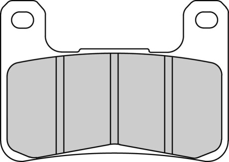 Гальмівні колодки передн, призначення: шосейне, матеріал: агломерат-ST, 50,3x71,7x7,8мм KAWASAKI KLZ, Z SUZUKI GSX, GSX-R 600-1340 2004-2019 - FERODO FDB2178ST