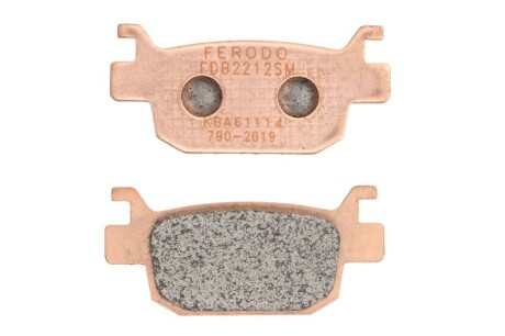 Гальмівні колодки Нижн/задн, призначення: скутери, матеріал: агломерат-SG, 37,7x81,8x9,6мм HONDA FES 125 2007-2015 - FERODO FDB2212SM