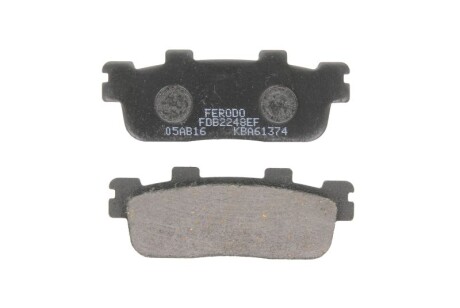 Гальмівні колодки задн, призначення: скутери/малі мотоцикли, матеріал: eco friction-EF, 33,3x90,1x9,8мм KAWASAKI J300 KYMCO AGILITY, DOWNTOWN 125/200/300 2009-2019 - FERODO FDB2248EF