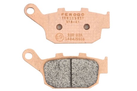 Гальмівні колодки задн, призначення: шосейне, матеріал: агломерат-ST, 40x86x8,9мм HONDA CB 650 2019-2019 - FERODO FDB2258ST