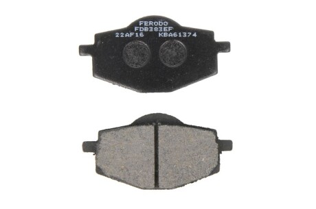 Гальмівні колодки задн, призначення: скутери/малі мотоцикли, матеріал: eco friction-EF, 36,3x71,1x9,4мм BETA EURO, JONATHAN GILERA RC MBK XC YAMAHA DT, XC, XT, XTZ, YBR, YZ 50-660 1988-2007 - FERODO FDB383EF