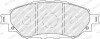 Колодки гальмівні (передні) Toyota Hilux VIII 15- (Advics) (з датчиком) - (044650K350, 044650K420) FERODO FDB4936 (фото 1)