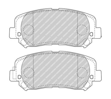 Колодки гальмівні дискові - (2AMV3327AA, 68212327AC, 68212327AD) FERODO FDB4999